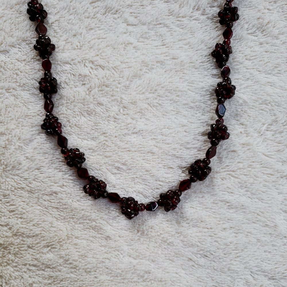Ruby Cluster Necklace - Picture 2 of 5